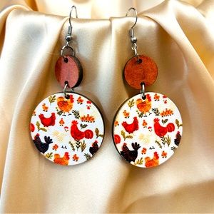 Chicken earrings!